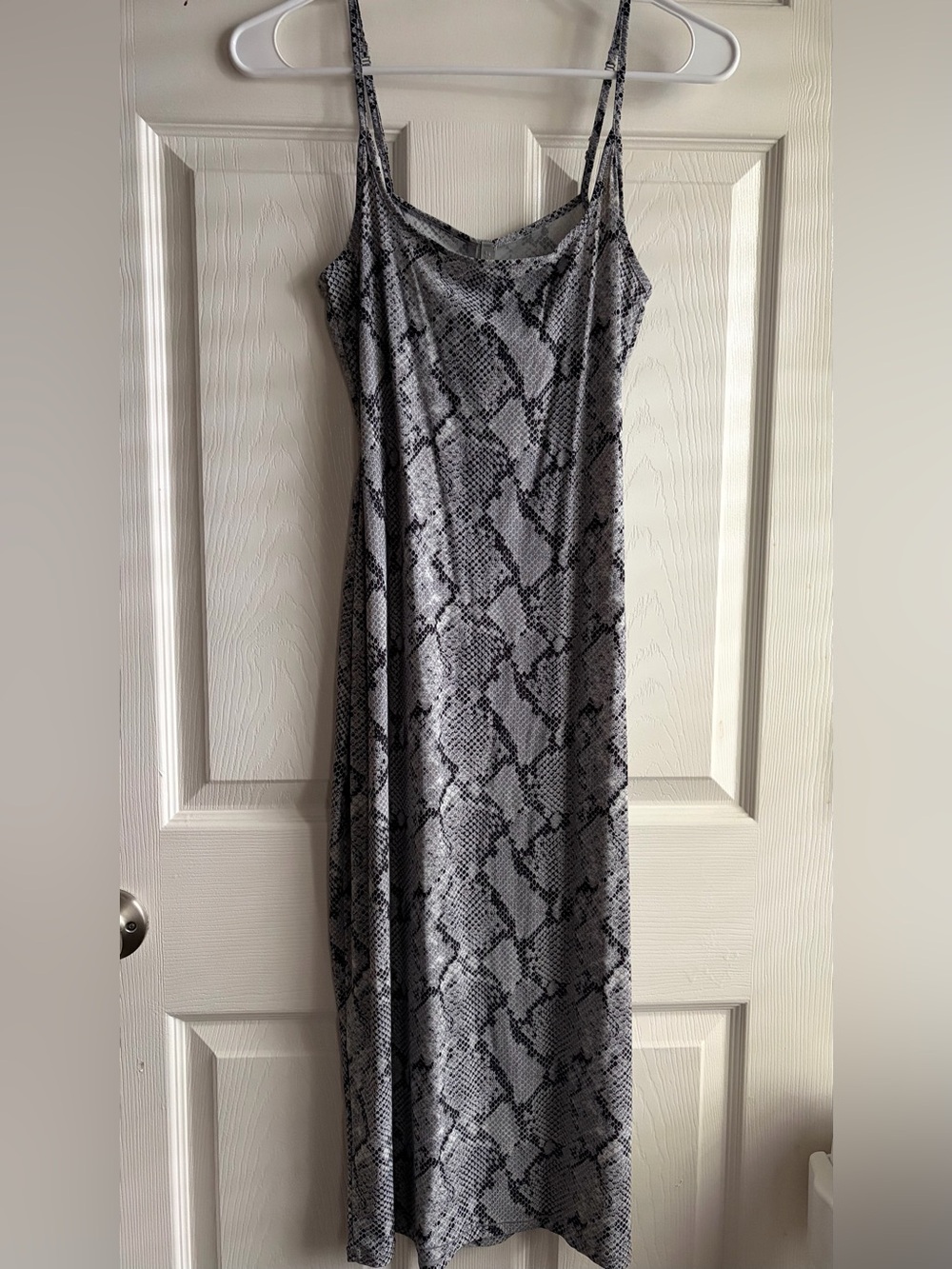 Skims Cami Dress with Snake Print ā Black & Gray